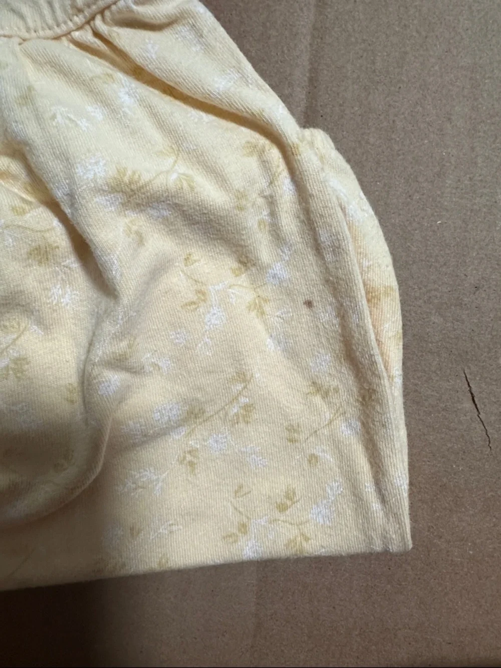 Vintage Baby GAP Yellow Floral smocked jumper
